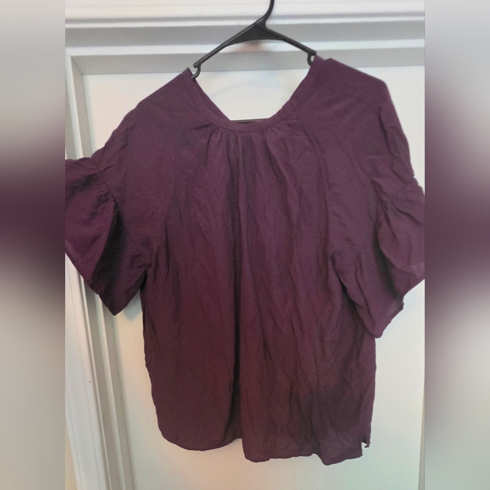 Loft Women's Plum Purple‎ Top - Picture 3 of 7